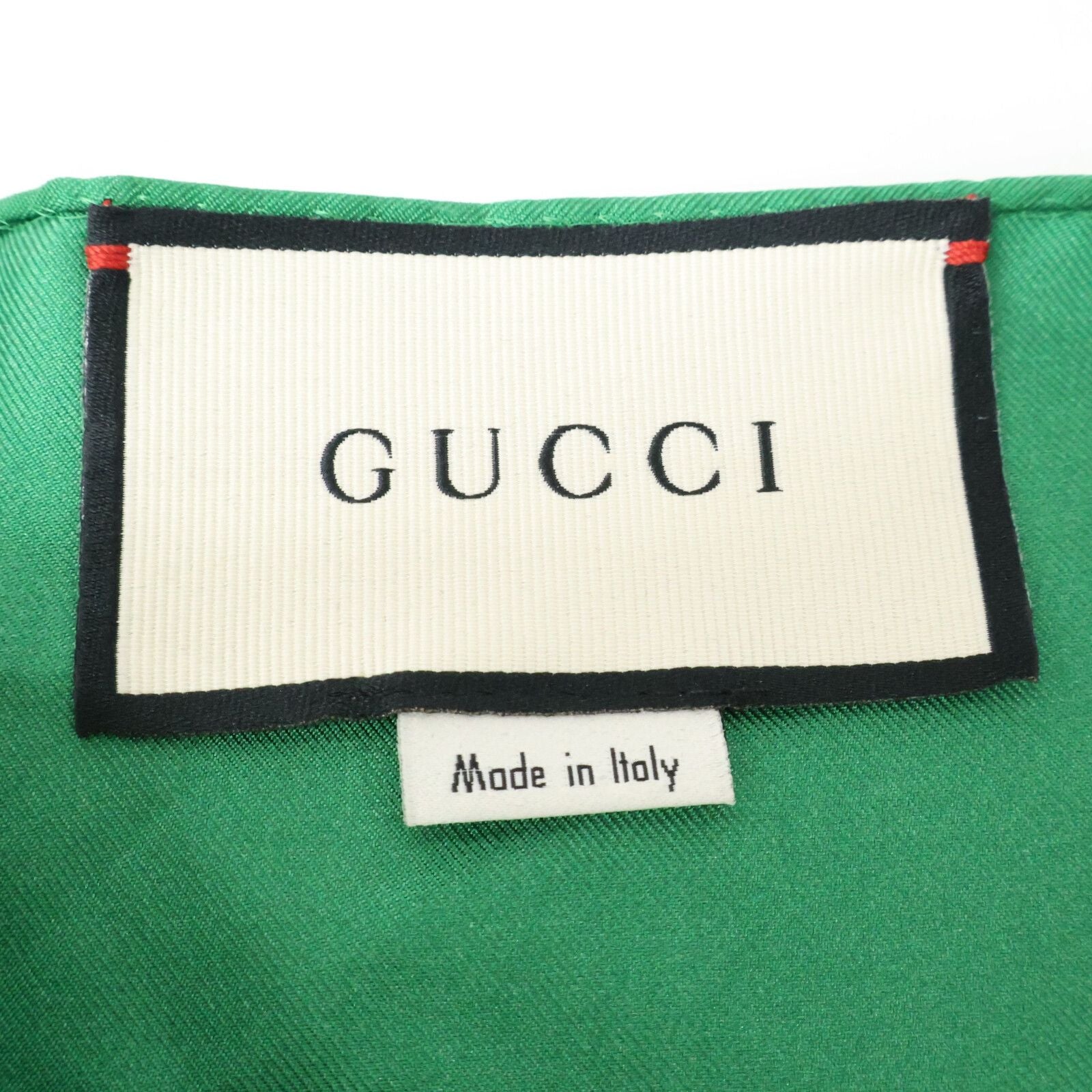 Gucci Scarf Pattern Waist Ribbon Silk Dress — view 4