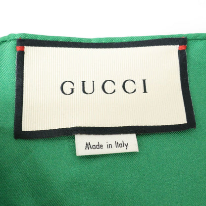 Gucci Scarf Pattern Waist Ribbon Silk Dress — view 4