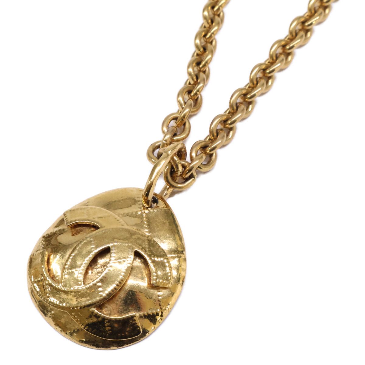 Chanel CC Logo Gold Chain Necklace