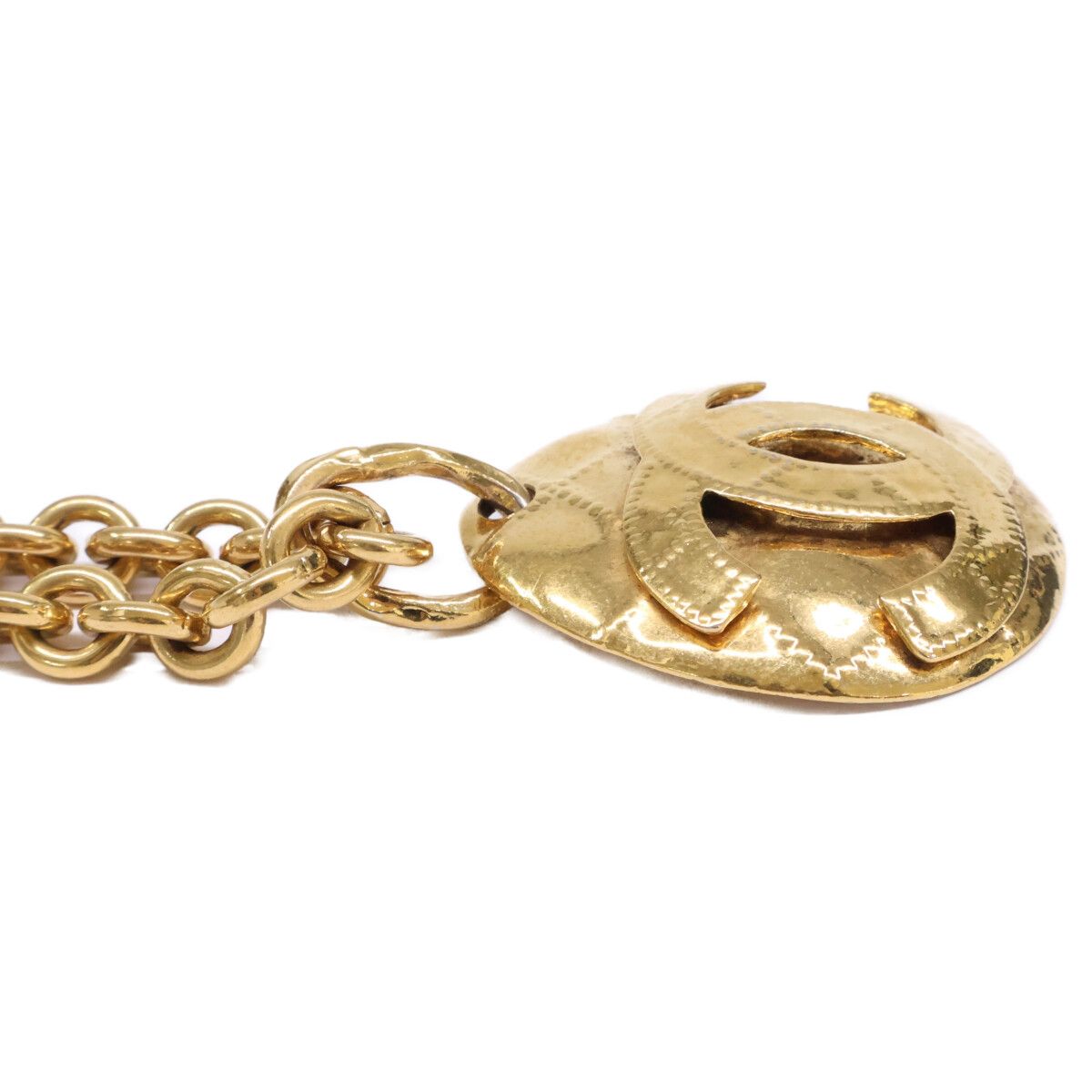 Chanel CC Logo Gold Chain Necklace — view 8