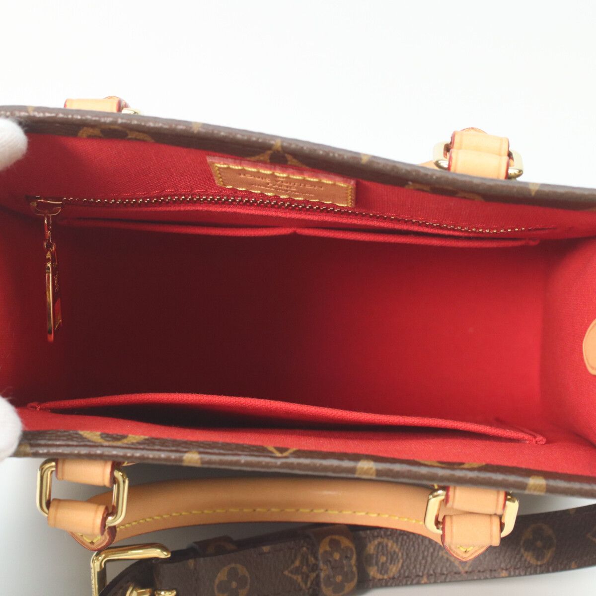 Louis Vuitton Monogram Sac Plat BB Handbag — view 9