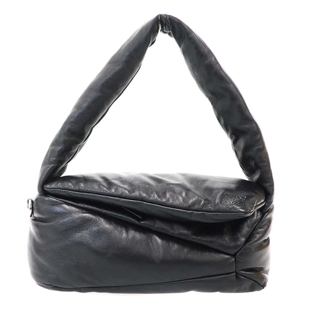 Loewe Puzzle Hobo Puffe Puffer Leather Black