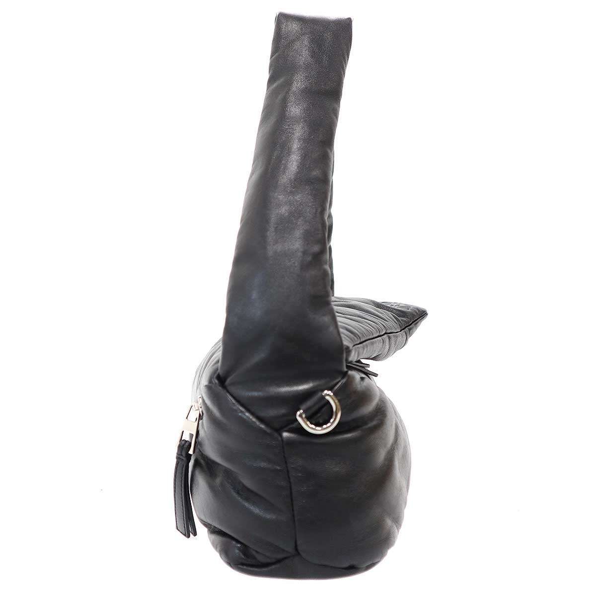 Loewe Puzzle Hobo Puffe Puffer Leather Black — view 3