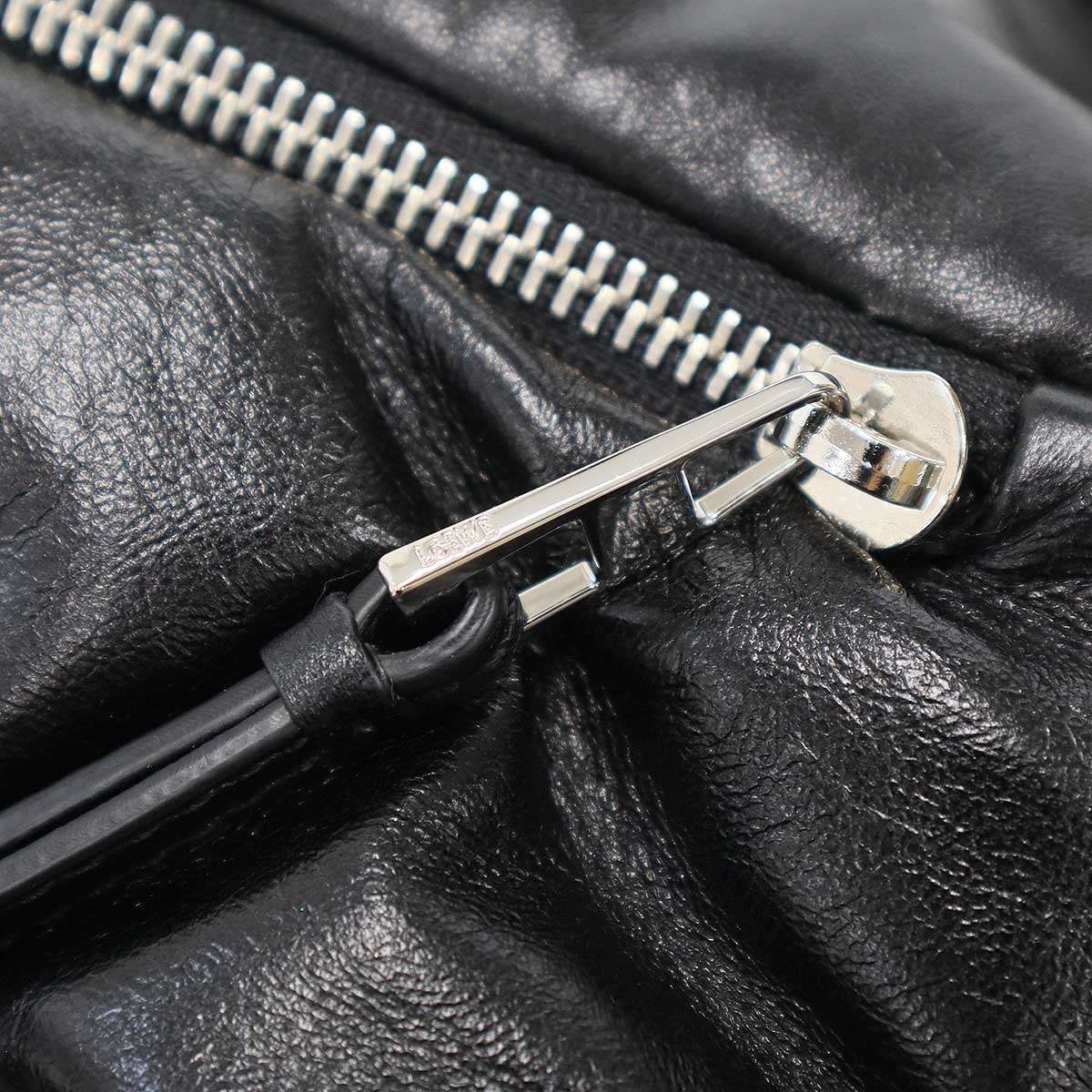 Loewe Puzzle Hobo Puffe Puffer Leather Black — view 9