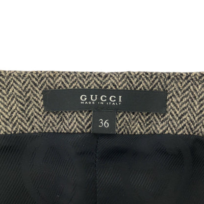 Gucci Herringbone Gilet Vest &GG Pants Set Gray 36 38 — view 5