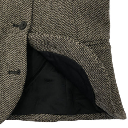 Gucci Herringbone Gilet Vest &GG Pants Set Gray 36 38 — view 7