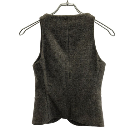 Gucci Herringbone Gilet Vest &GG Pants Set Gray 36 38 — view 2