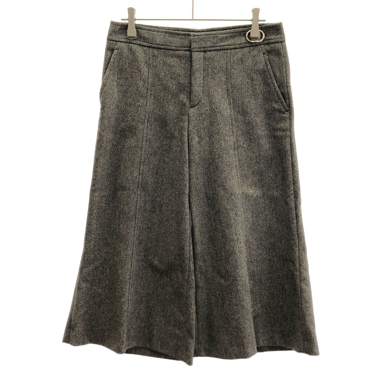 Gucci Herringbone Gilet Vest &GG Pants Set Gray 36 38 — view 3