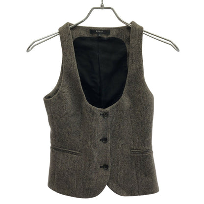 Gucci Herringbone Gilet Vest &GG Pants Set Gray 36 38