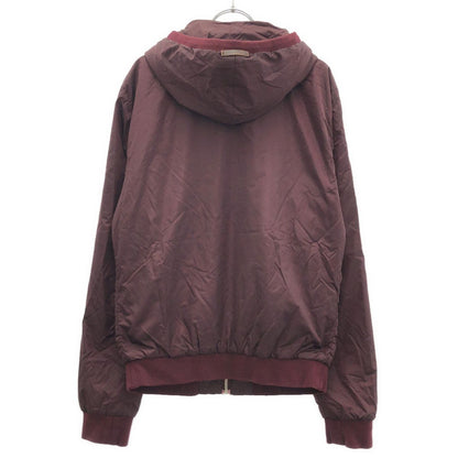 Dolce & Gabbana Zip Up Nylon Hoodie Burgundy 46 — view 2