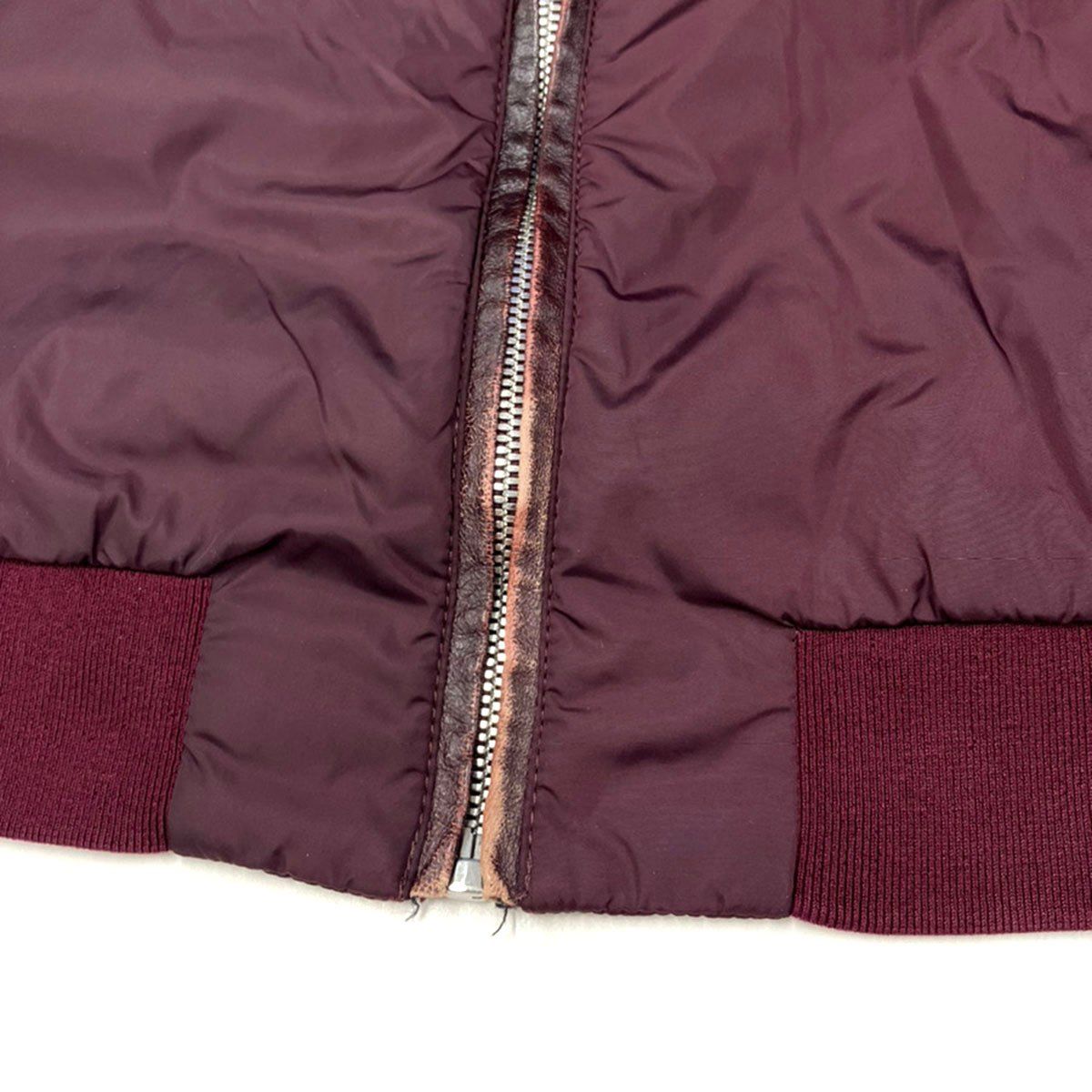 Dolce & Gabbana Zip Up Nylon Hoodie Burgundy 46 — view 7