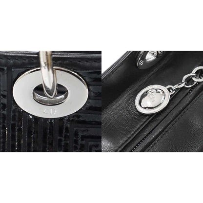 Dior Lady Black Patent Leather Bag — view 9