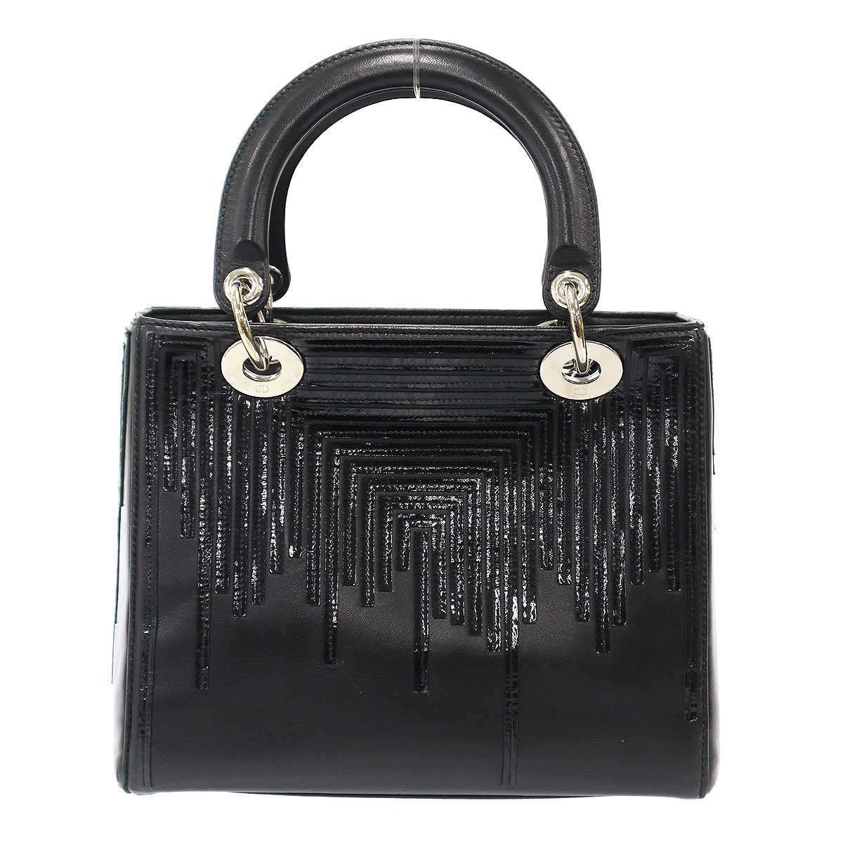 Dior Lady Black Patent Leather Bag — view 2