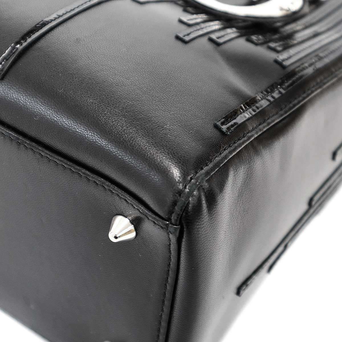 Dior Lady Black Patent Leather Bag — view 7