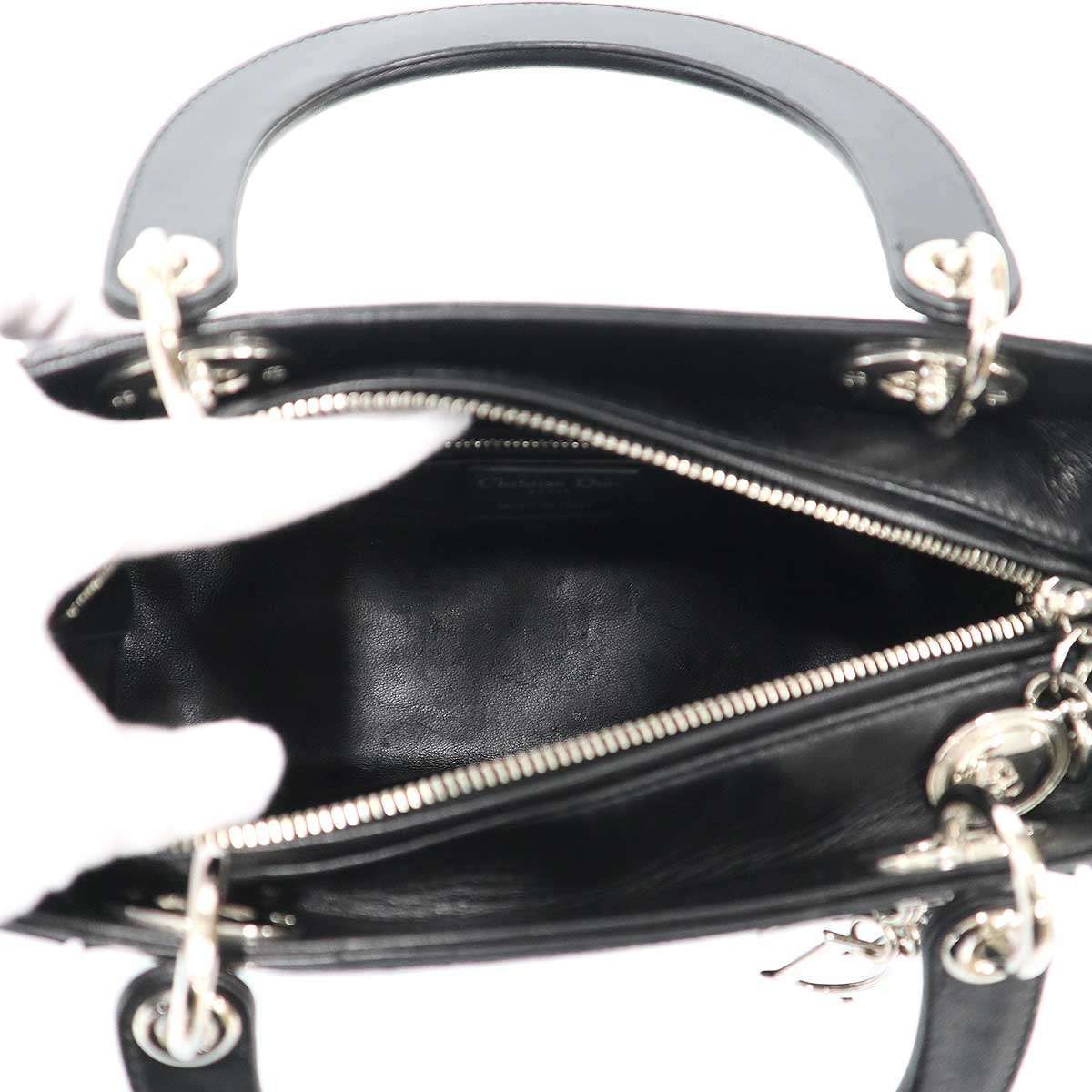 Dior Lady Black Patent Leather Bag — view 6