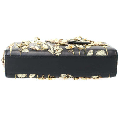 Dior Lady D-joy Ombres Florales Embroidery Joy Shoulder Bag Black — view 4