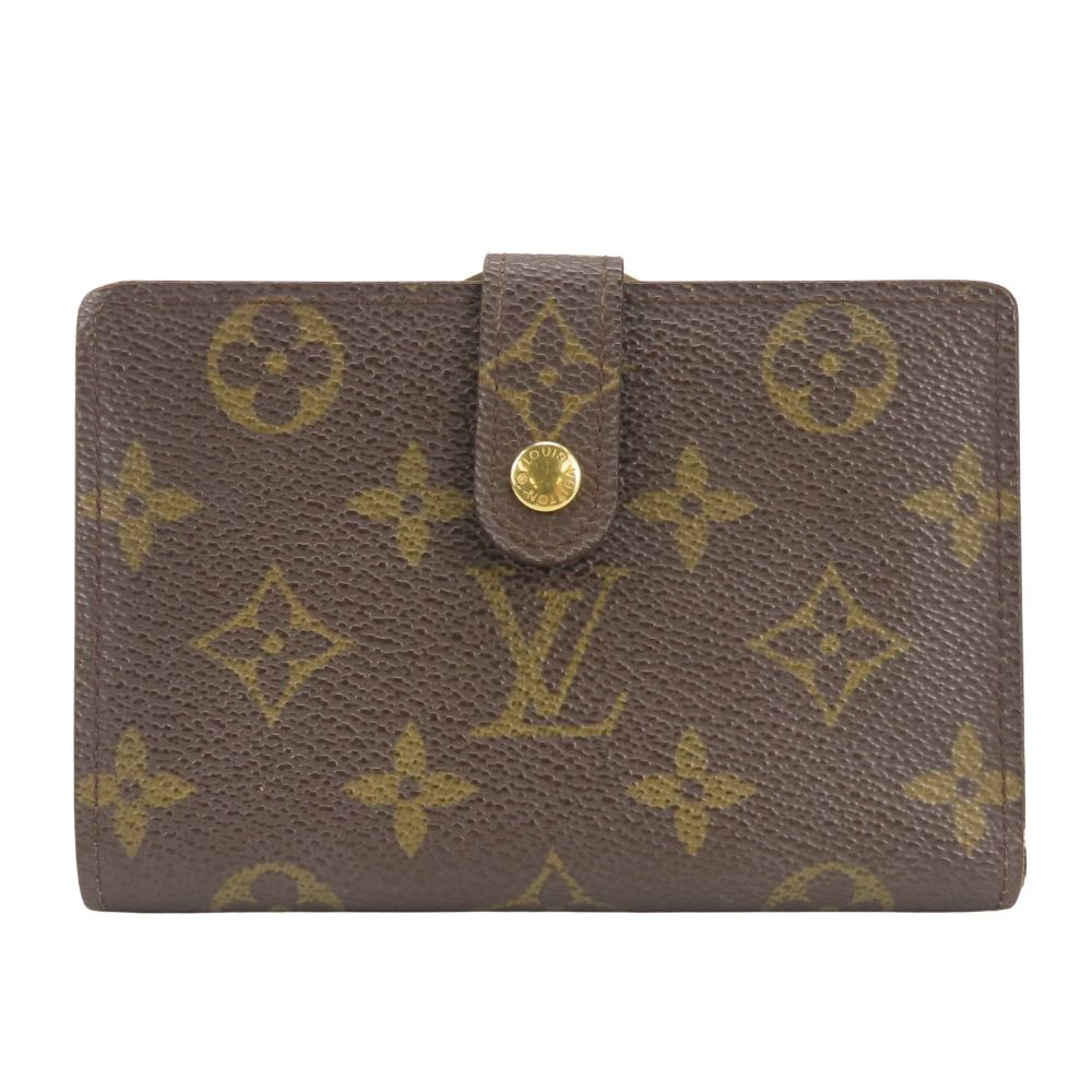 Louis Vuitton Bifold Wallet Porte-Monnaie Viet Viennois Monogram Brown Clasp