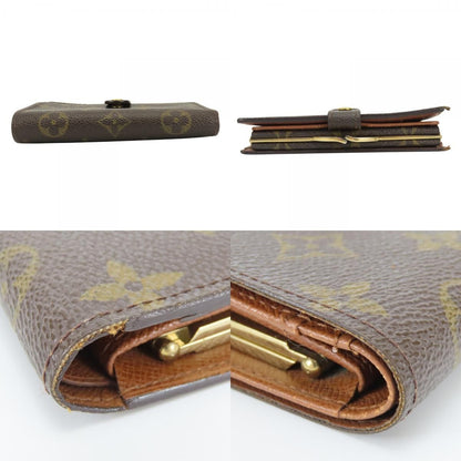 Louis Vuitton Bifold Wallet Porte-Monnaie Viet Viennois Monogram Brown Clasp — view 3