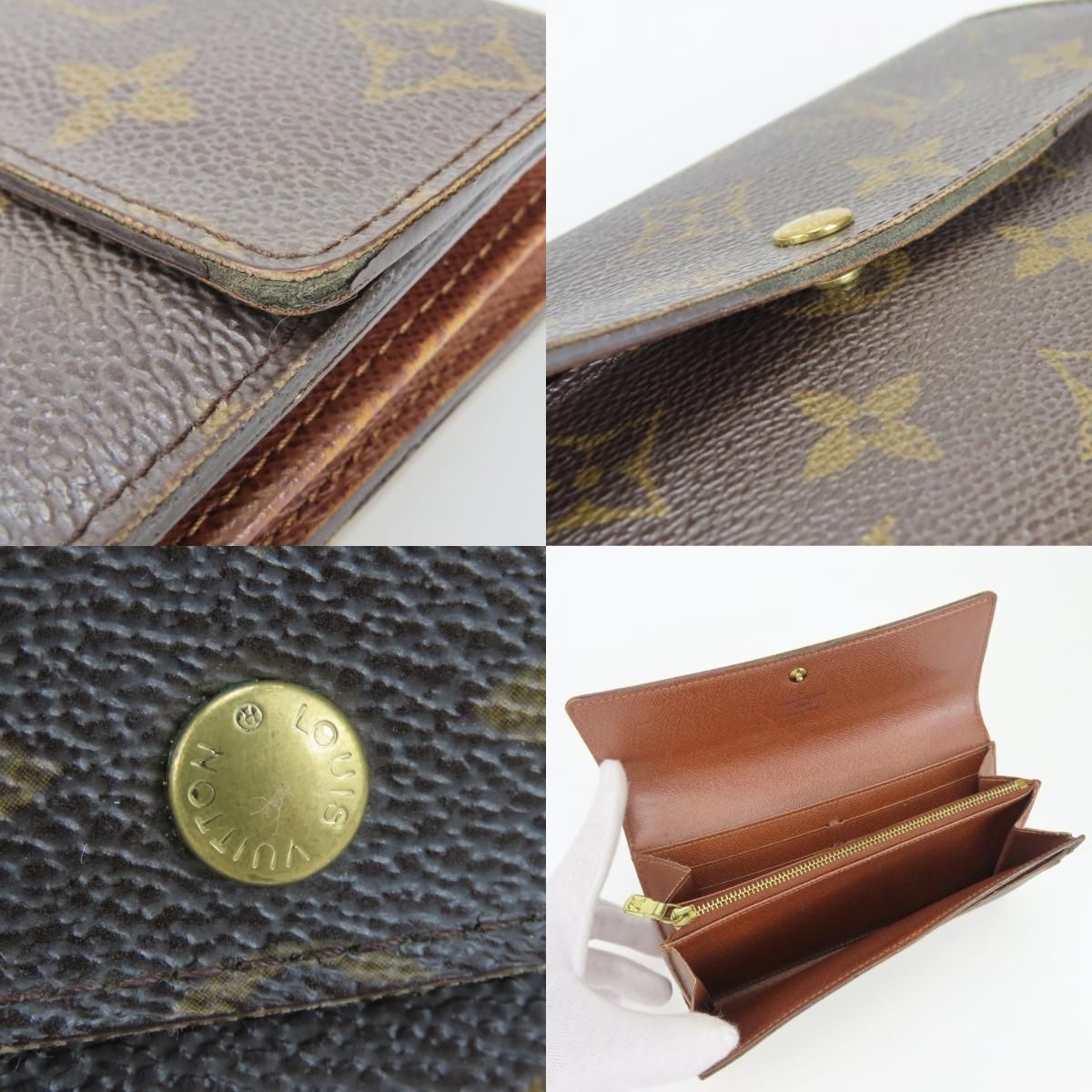 Louis Vuitton Wallet Portefeuille Sarah Monogram Brown Standard Bifold — view 5