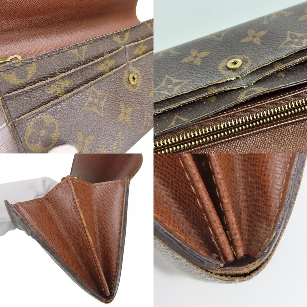 Louis Vuitton Wallet Portefeuille Sarah Monogram Brown Standard Bifold — view 9