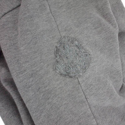 Moncler Maglia Girocollo Logo Sweatshirt Pullover Embroidery L Gray — view 4