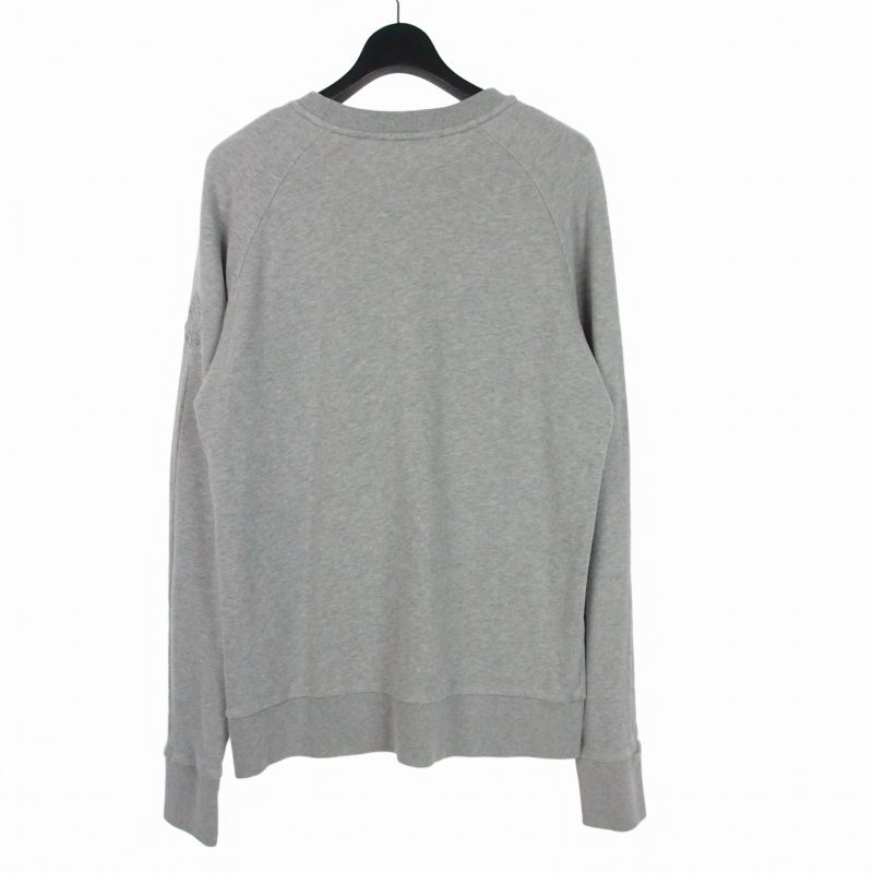 Moncler Maglia Girocollo Logo Sweatshirt Pullover Embroidery L Gray — view 2