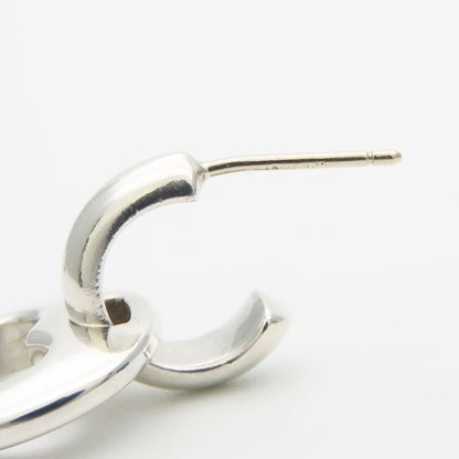 Tiffany & Co Earrings Heart 925 Sterling Silver Open Swing — view 7