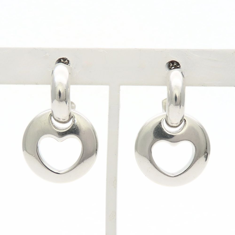Tiffany & Co Earrings Heart 925 Sterling Silver Open Swing — view 3