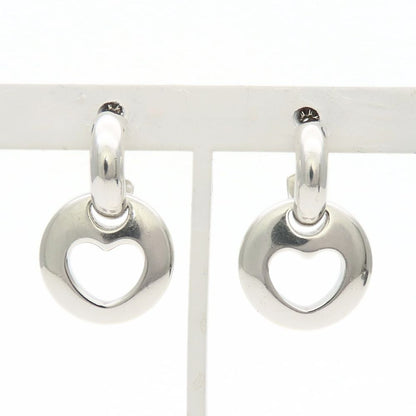 Tiffany & Co Earrings Heart 925 Sterling Silver Open Swing — view 3