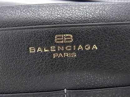Balenciaga Wallet BB Logo Black Leather Bifold — view 6
