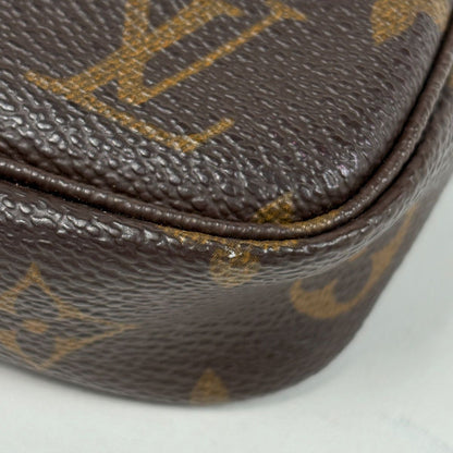 Louis Vuitton Pochette Makeup Cosmetics Pouch Monogram Brown — view 3