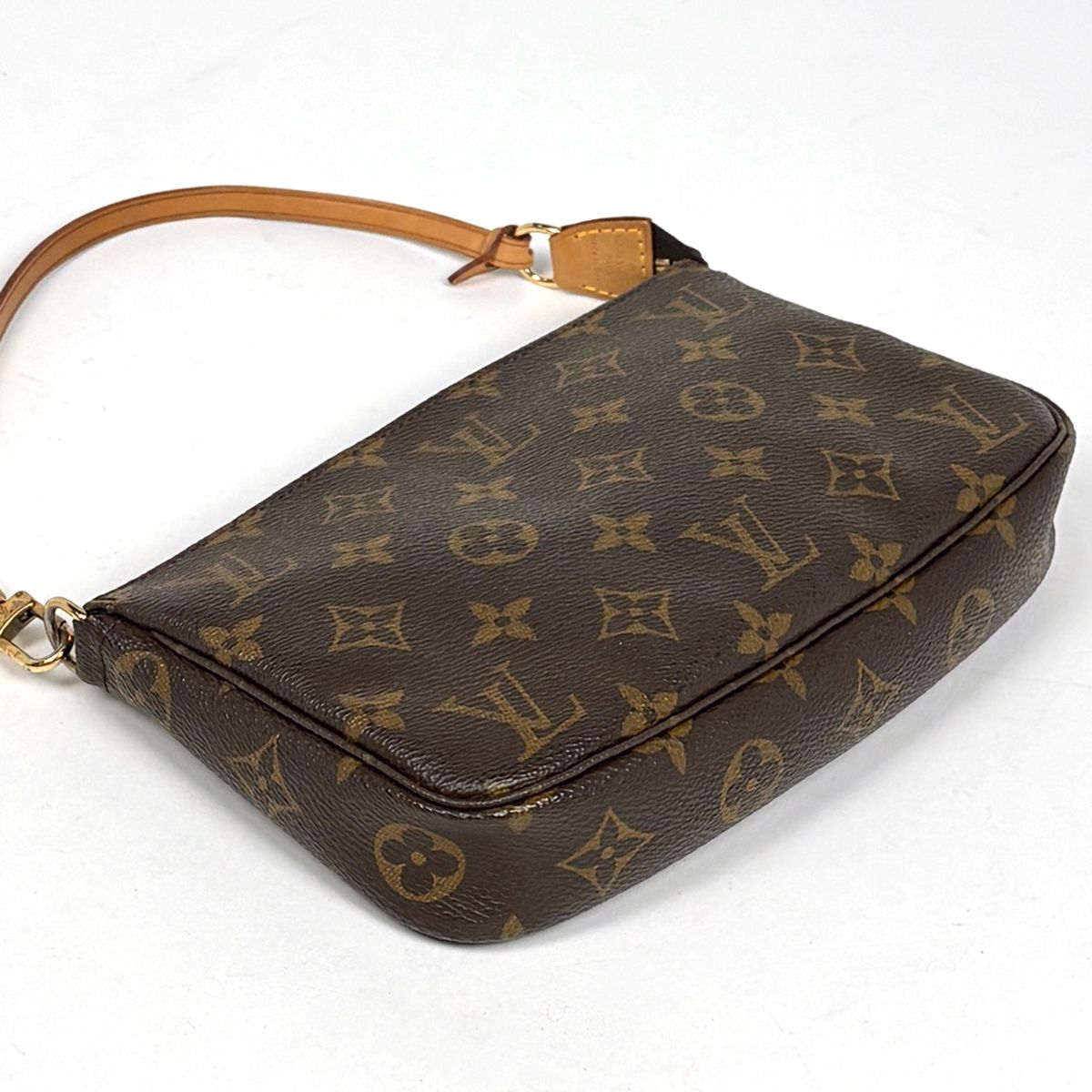 Louis Vuitton Pochette Makeup Cosmetics Pouch Monogram Brown — view 2