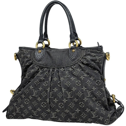 Louis Vuitton Neocavi GM Handbag Monogram Denim Noir