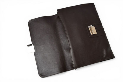 Gucci Clutch Compatible Vintage Leather Dark Brown Business — view 7