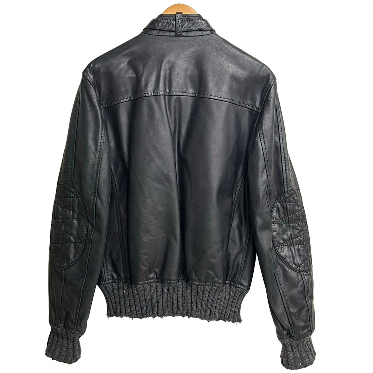 Dolce & Gabbana Riders Jacket 48 M Black Leather Spring Autumn Zip Up — view 2