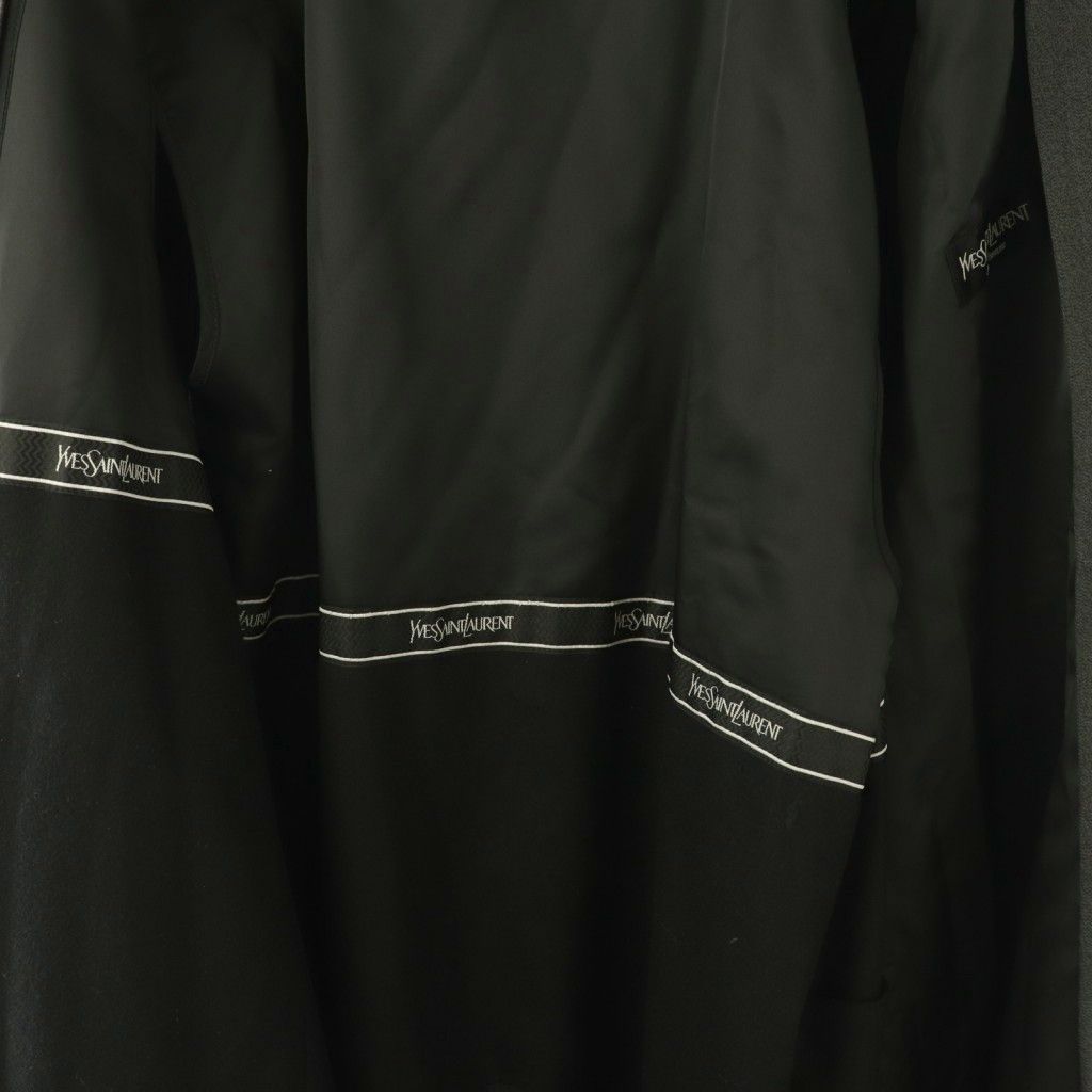 Saint Laurent Yves Color Coat Outer with Liner Silk Blend Gray CX — view 3