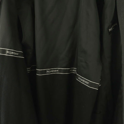 Saint Laurent Yves Color Coat Outer with Liner Silk Blend Gray CX — view 3