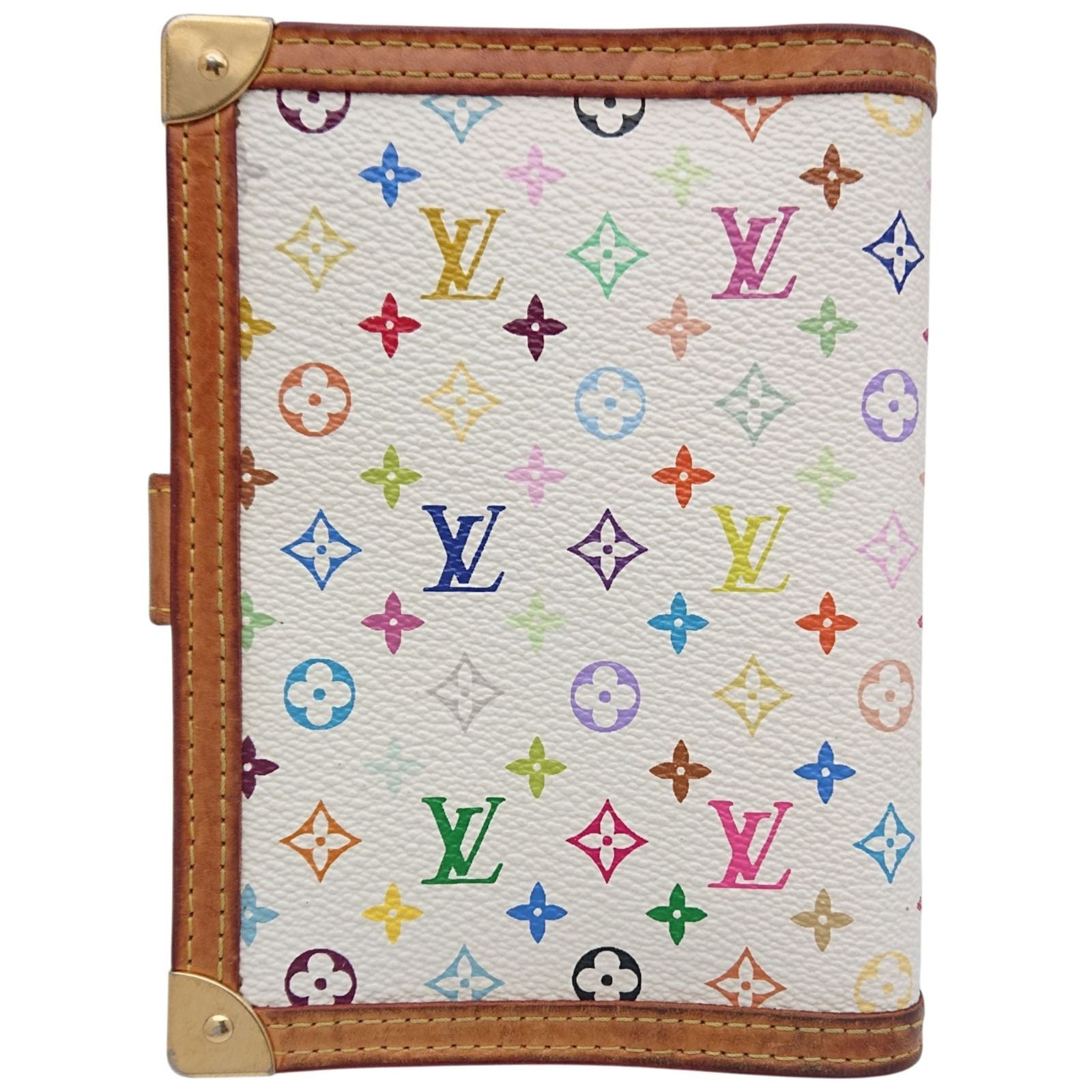 Louis Vuitton Agenda PM Monogram Multicolor Notebook Cover System White Blanc — view 2