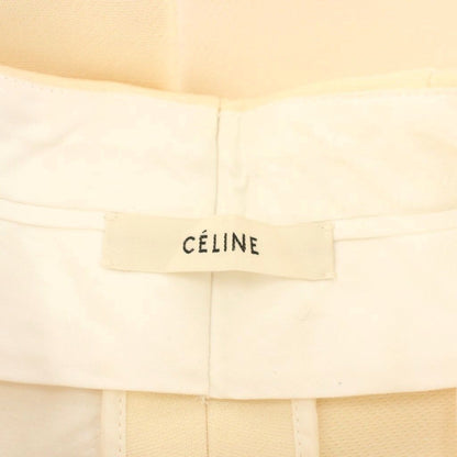 Celine Phoebe Philo Era Wide Pants Cropped High Waist 34 White 2 — view 5