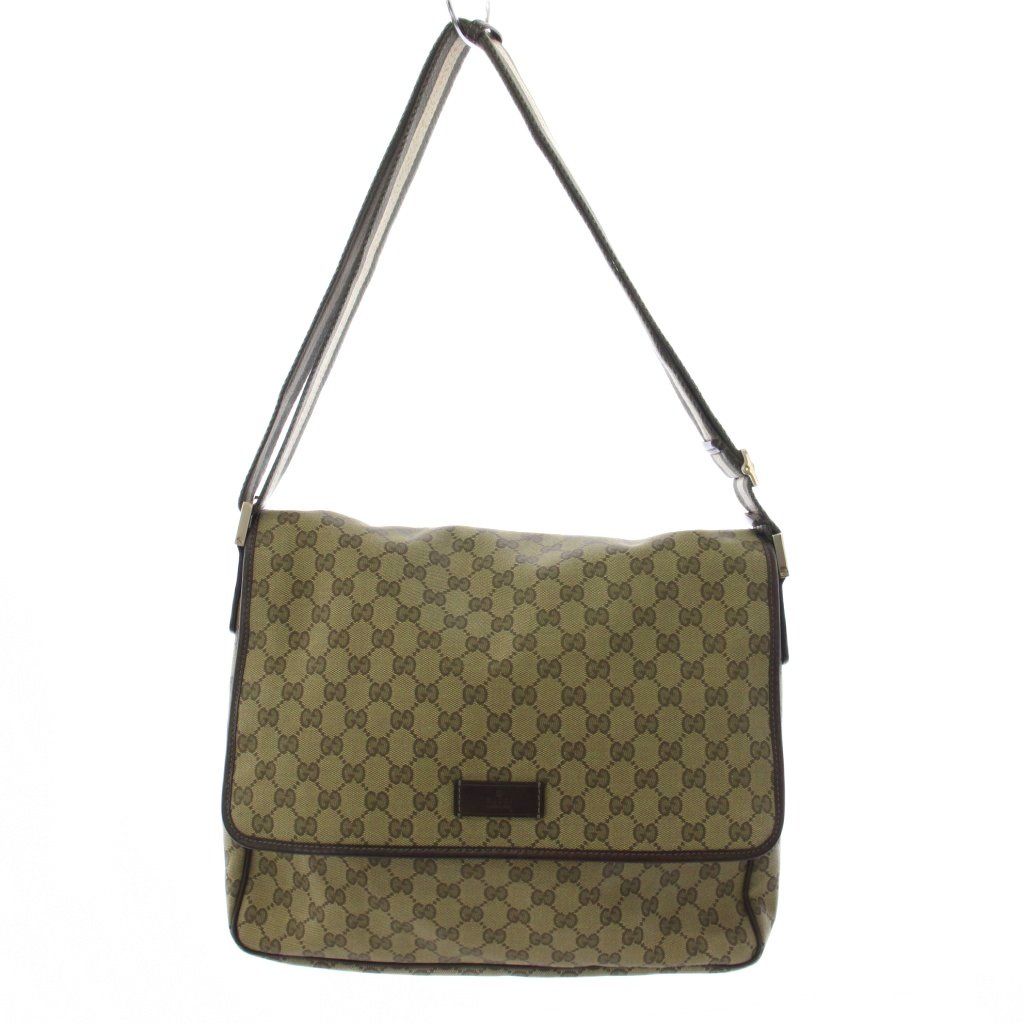 Gucci Messenger Bag GG Canvas Khaki