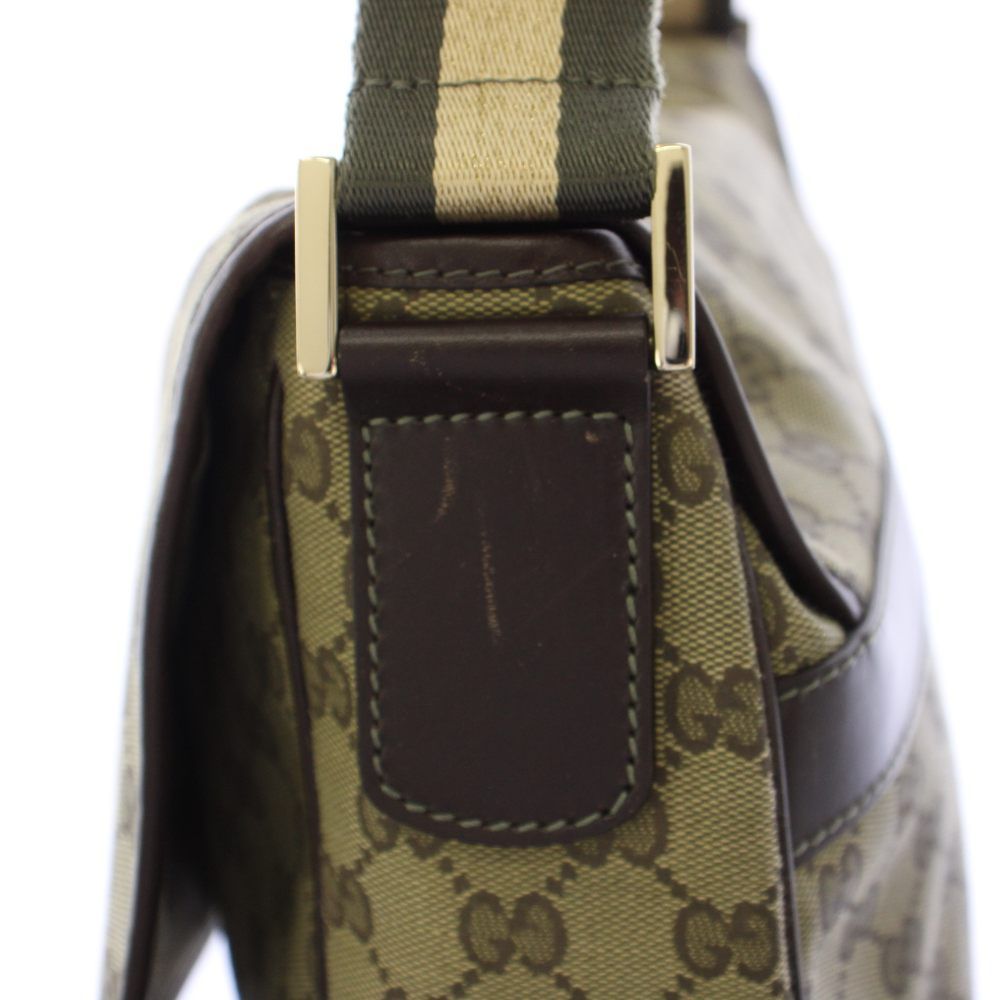 Gucci Messenger Bag GG Canvas Khaki — view 8