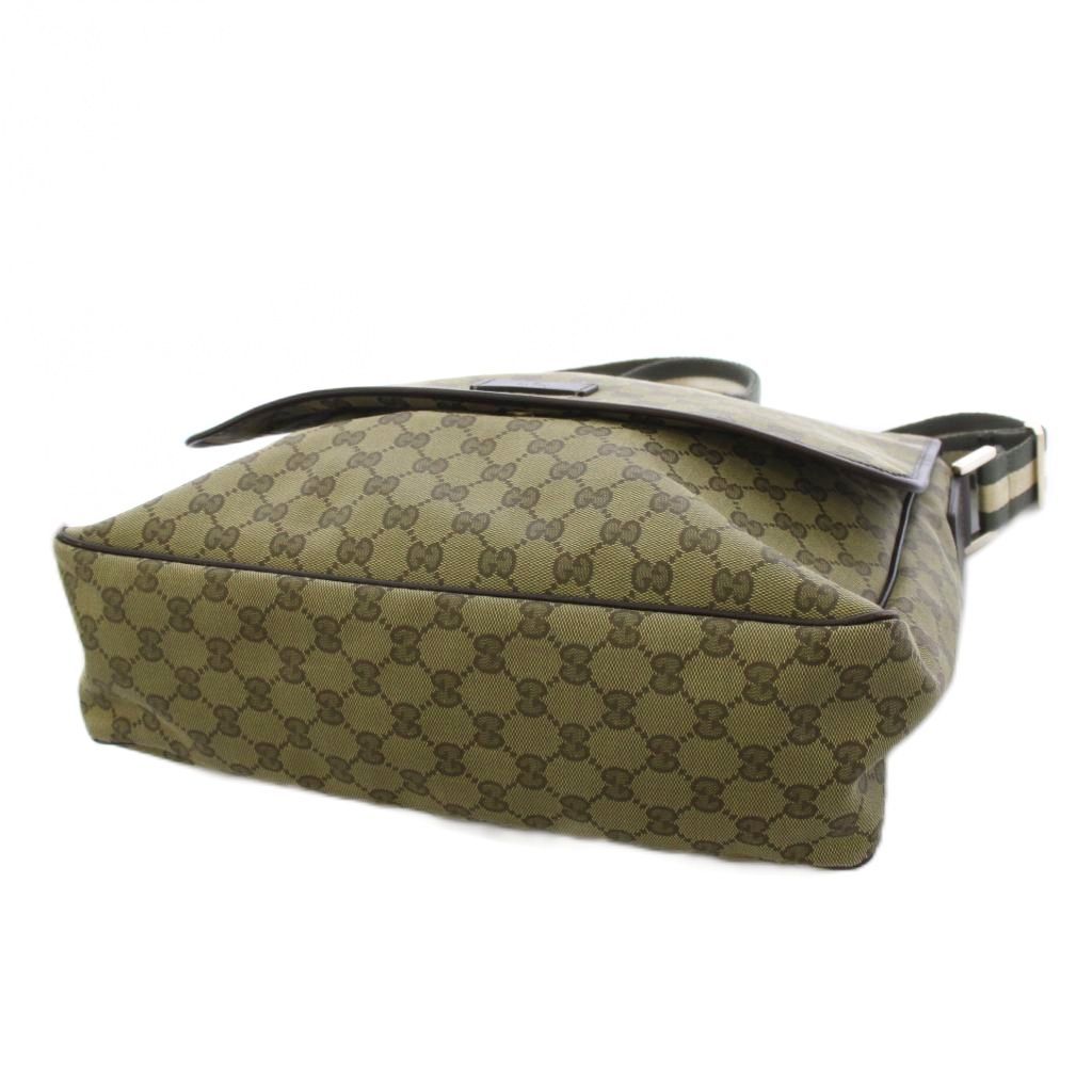 Gucci Messenger Bag GG Canvas Khaki — view 4