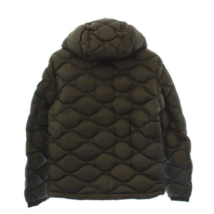Moncler Morandieres Down Jacket Quilted Hoodie 1 Khaki — view 2