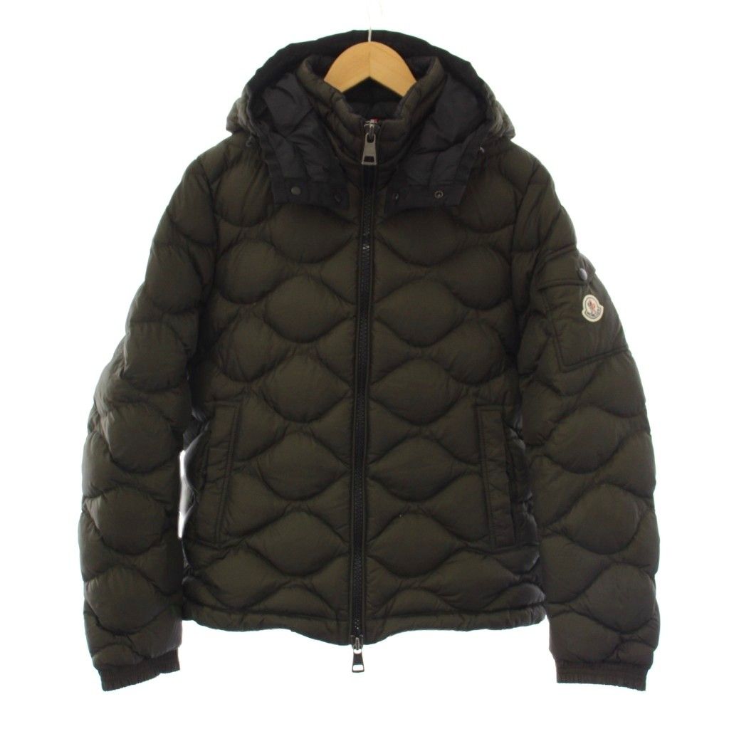Moncler Morandieres Down Jacket Quilted Hoodie 1 Khaki