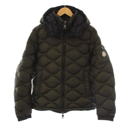 Moncler Morandieres Down Jacket Quilted Hoodie 1 Khaki