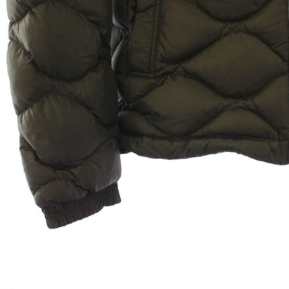 Moncler Morandieres Down Jacket Quilted Hoodie 1 Khaki — view 5