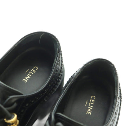 Celine Blog Triomphe Tassel Platform Shoes 36.5 Black — view 4