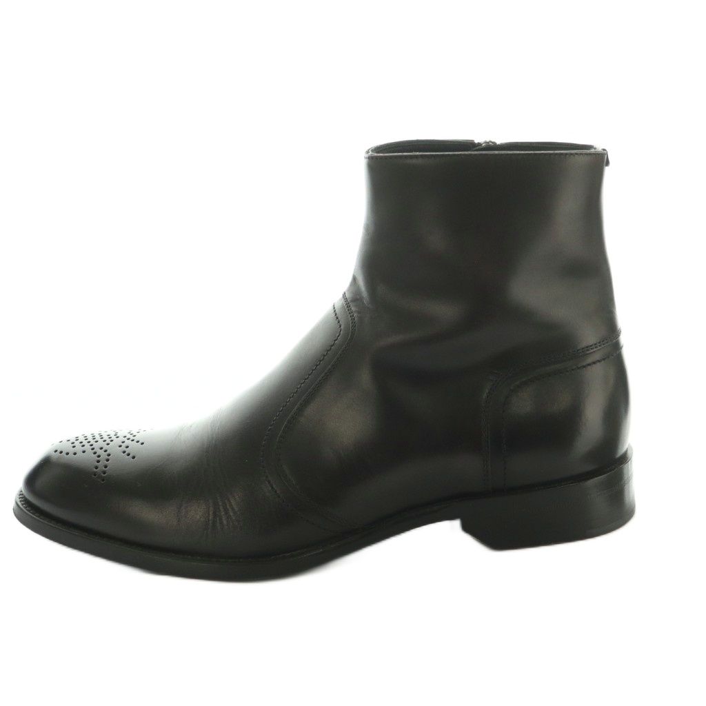Dior Homme Side Zip Short Boots 40 Black