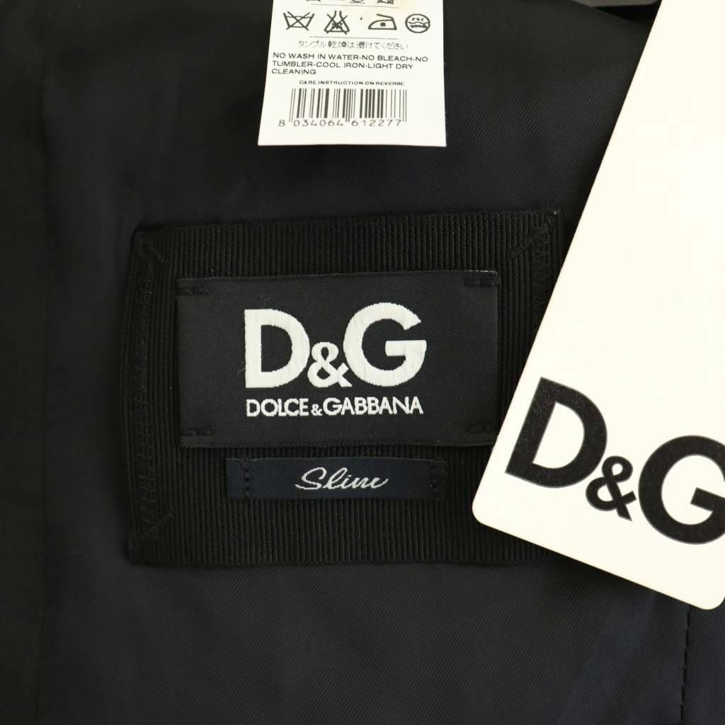 Dolce & Gabbana D&G Shadow Stripe Wool Jacket Outer Tailored 48 Black NR AD — view 5