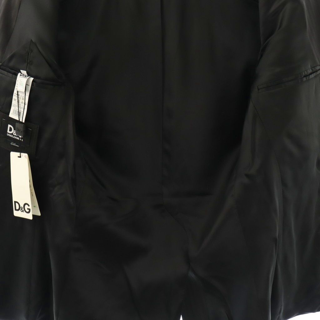 Dolce & Gabbana D&G Shadow Stripe Wool Jacket Outer Tailored 48 Black NR AD — view 4